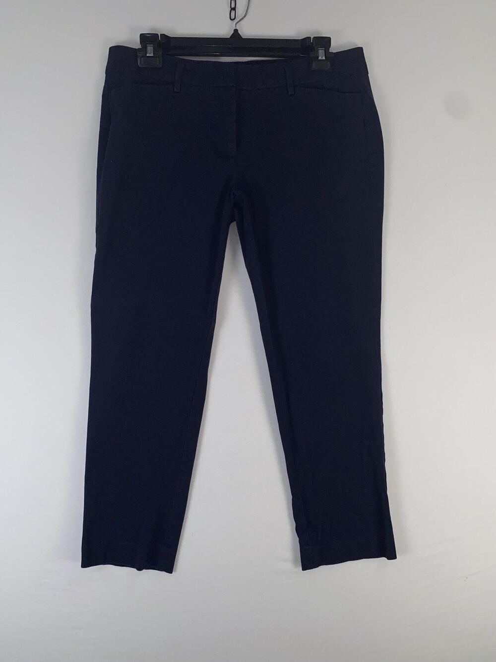 Worthington Pants Womens Petite 8P Blue Ankle Twill Stretch Career Work Office